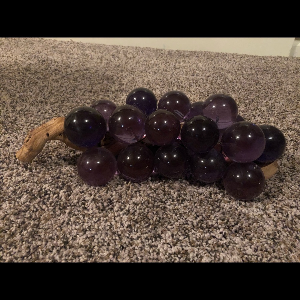 Vintage/ Antique purple glass grapes